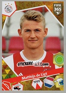 Sticker Matthijs De Ligt - FIFA 365: 2017-2018 n. 424 - Panini