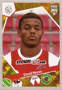 Sticker David Neres - FIFA 365: 2017-2018 n. 433 - Panini