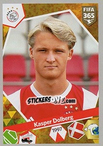 Sticker Kasper Dolberg - FIFA 365: 2017-2018 n. 435 - Panini