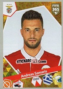 Sticker Andreas Samaris - FIFA 365: 2017-2018 n. 447 - Panini