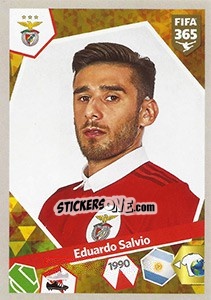Sticker Eduardo Salvio - FIFA 365: 2017-2018 n. 452 - Panini