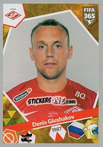 Sticker Denis Glushakov - FIFA 365: 2017-2018 n. 468 - Panini
