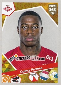 Sticker Quincy Promes - FIFA 365: 2017-2018 n. 474 - Panini
