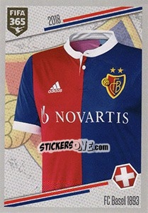 Sticker FC Basel 1893 - Shirt - FIFA 365: 2017-2018 n. 477 - Panini