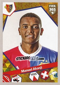 Sticker Manuel Akanji - FIFA 365: 2017-2018 n. 483 - Panini