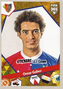 Sticker Omar Gaber - FIFA 365: 2017-2018 n. 486 - Panini