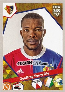 Sticker Geoffroy Serey Die - FIFA 365: 2017-2018 - Panini