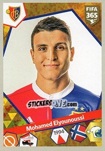 Sticker Mohamed Elyounoussi - FIFA 365: 2017-2018 n. 493 - Panini