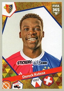 Sticker Dereck Kutesa - FIFA 365: 2017-2018 n. 494 - Panini
