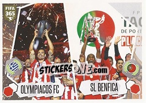 Sticker Olympiacos FC / SL Benfica - FIFA 365: 2017-2018 - Panini