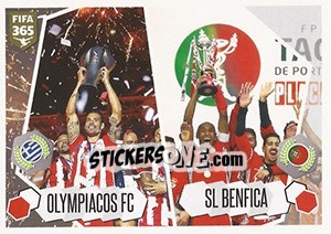 Sticker Olympiacos FC / SL Benfica - FIFA 365: 2017-2018 n. 499 - Panini