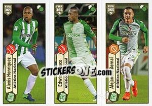 Cromo Alexis Henríquez / Edwin Velasco / Alejandro Bernal - FIFA 365: 2017-2018 n. 516 - Panini