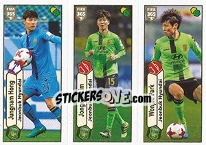 Sticker Hong Jeong-nam / Lim Jong-eun / Park Won-jae - FIFA 365: 2017-2018 - Panini