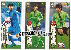 Figurina Hong Jeong-nam / Lim Jong-eun / Park Won-jae - FIFA 365: 2017-2018 - Panini