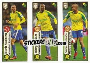 Sticker Ricardo Nascimento / Hlompho Kekana / Samuel Mabunda - FIFA 365: 2017-2018 n. 531 - Panini