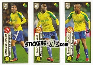 Cromo Ricardo Nascimento / Hlompho Kekana / Samuel Mabunda - FIFA 365: 2017-2018 - Panini