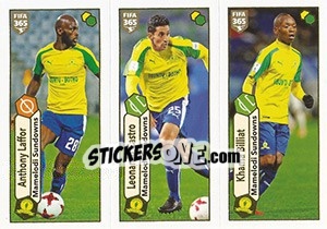 Sticker Anthony Laffor / Leonardo Castro / Khama Billiat - FIFA 365: 2017-2018 - Panini