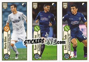 Sticker Mario Bilen / Ryan De Vries / Emiliano Tade - FIFA 365: 2017-2018 n. 538 - Panini