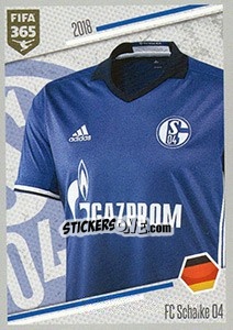Sticker FC Schalke 04 - Shirt - FIFA 365: 2017-2018 n. E1 - Panini