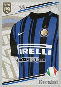 Sticker FC Internazionale - Shirt - FIFA 365: 2017-2018 n. E21 - Panini