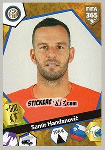 Sticker Samir Handanovic - FIFA 365: 2017-2018 n. E23 - Panini