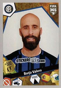 Sticker Borja Valero - FIFA 365: 2017-2018 - Panini