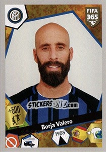 Sticker Borja Valero - FIFA 365: 2017-2018 n. E31 - Panini