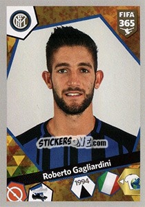 Sticker Roberto Gagliardini - FIFA 365: 2017-2018 n. E34 - Panini