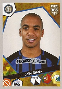 Sticker João Mário - FIFA 365: 2017-2018 n. E35 - Panini