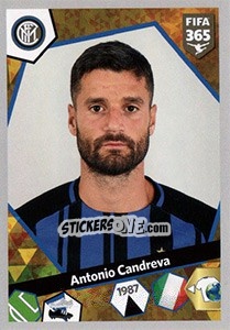 Sticker Antonio Candreva - FIFA 365: 2017-2018 n. E36 - Panini