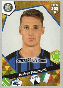 Sticker Andrea Pinamonti - FIFA 365: 2017-2018 n. E40 - Panini