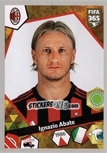 Sticker Ignazio Abate - FIFA 365: 2017-2018 n. E47 - Panini