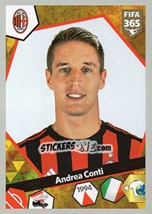 Sticker Andrea Conti - FIFA 365: 2017-2018 - Panini