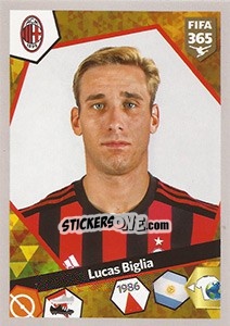 Sticker Lucas Biglia - FIFA 365: 2017-2018 - Panini