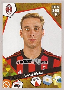 Sticker Lucas Biglia - FIFA 365: 2017-2018 n. E52 - Panini