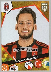 Sticker Hakan Çalhanoğlu - FIFA 365: 2017-2018 n. E55 - Panini