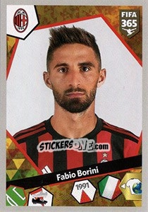 Sticker Fabio Borini - FIFA 365: 2017-2018 n. E59 - Panini
