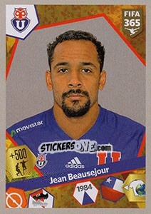 Sticker Jean Beausejour - FIFA 365: 2017-2018 n. L10 - Panini