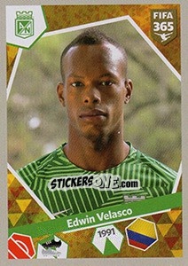 Sticker Edwin Velasco - FIFA 365: 2017-2018 n. L24 - Panini