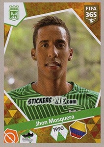 Cromo Jhon Mosquera - FIFA 365: 2017-2018 - Panini