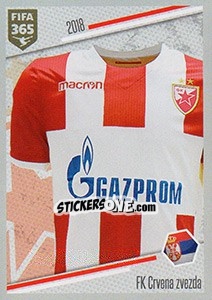 Cromo FC Crvena zvezda - Shirt - FIFA 365: 2017-2018 - Panini
