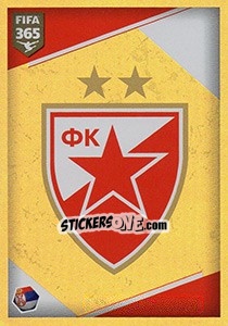 Sticker FC Crvena zvezda - Logo - FIFA 365: 2017-2018 - Panini