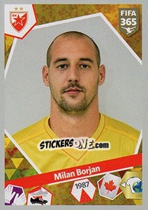 Sticker Milan Borjan - FIFA 365: 2017-2018 n. S3 - Panini