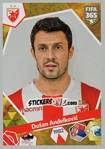 Sticker Dušan Andjelkovic - FIFA 365: 2017-2018 - Panini