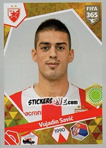 Sticker Vujadin Savic - FIFA 365: 2017-2018 - Panini