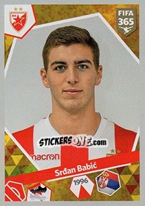Sticker Srdjan Babic - FIFA 365: 2017-2018 - Panini