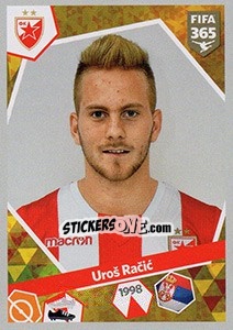 Sticker Uroš Racic - FIFA 365: 2017-2018 - Panini