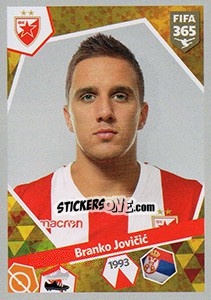 Sticker Branko Jovicic - FIFA 365: 2017-2018 n. S16 - Panini