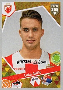 Sticker Luka Adžic - FIFA 365: 2017-2018 - Panini