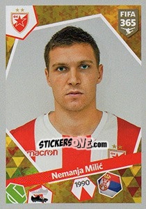 Sticker Nemanja Milic - FIFA 365: 2017-2018 n. S19 - Panini
